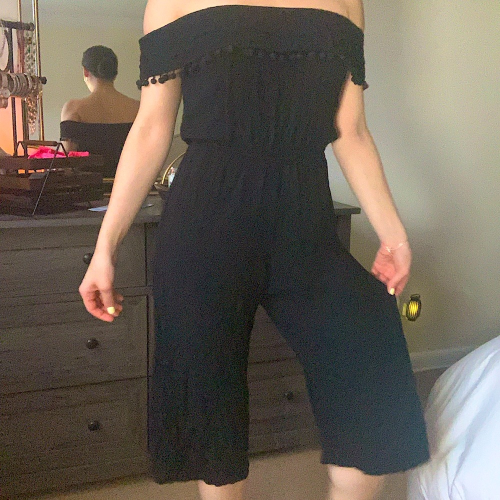 Topshop Strapless Jumpsuit
